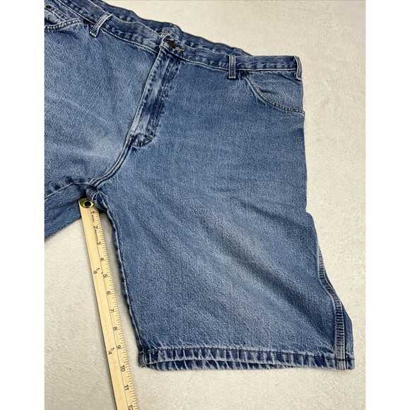 Dickies Men’s Carpenter Jean Shorts Size 42 Baggy Blue Denim Medium Wash - Picture 6 of 8